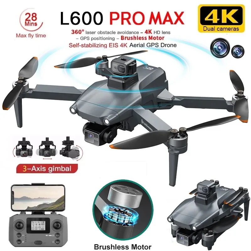 Rc Helicopter Electric - Drone GPS professionnel L600 PRO MAX