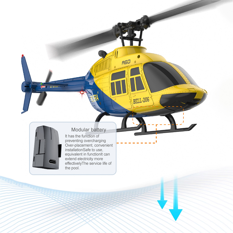 A60 RC hélicoptère 2.4G 6-Aixs - Rc Helicopter Large avis et prix