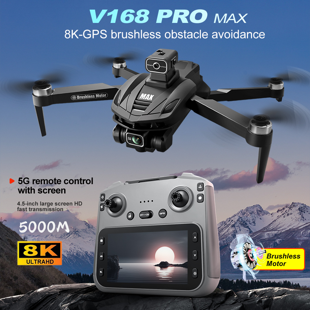 V168 PRO Max GPS Drone 8K prof - Rc Helicopter Electric avis et prix